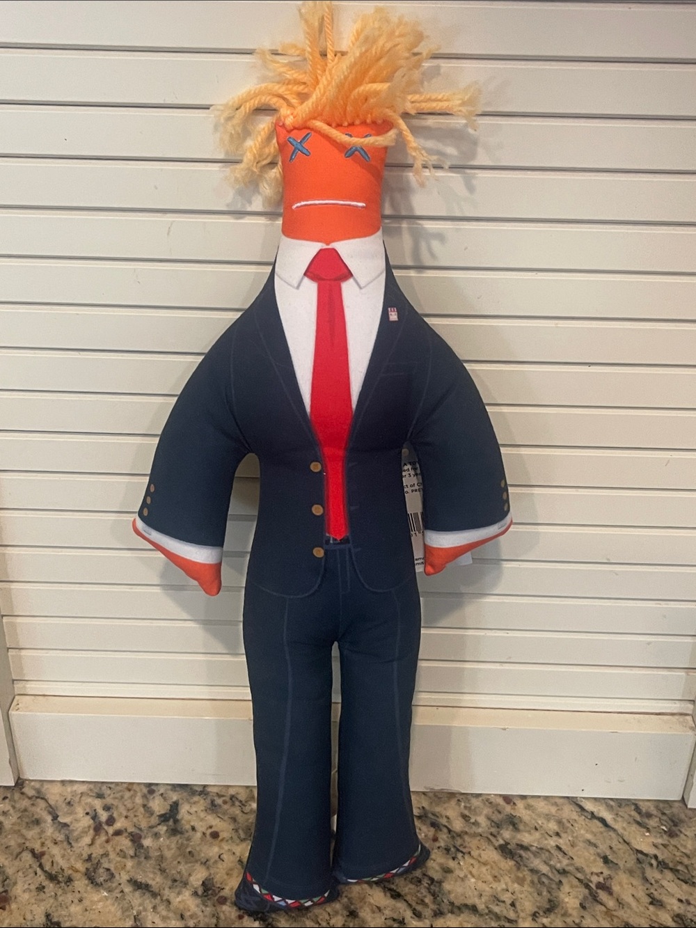 Donald Trump Dammit Doll Plush Stress Relief Gag Gift Orange Blue 13" Tall